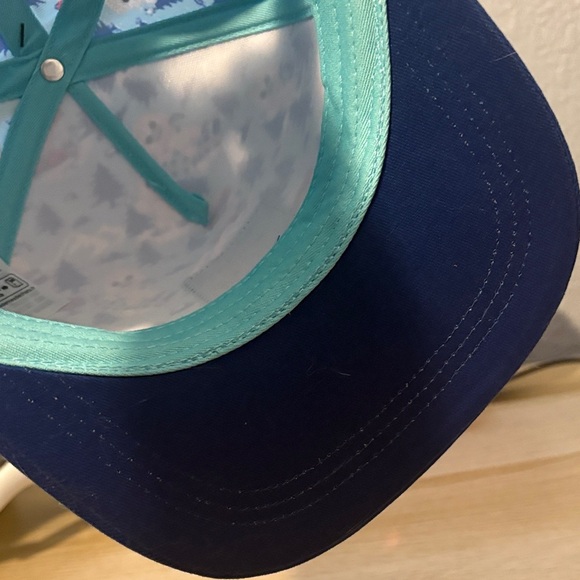 Disney Loungefly Animal Kingdom Yeti Everest Baseball Cap Hat Blue NWT - Picture 4 of 6